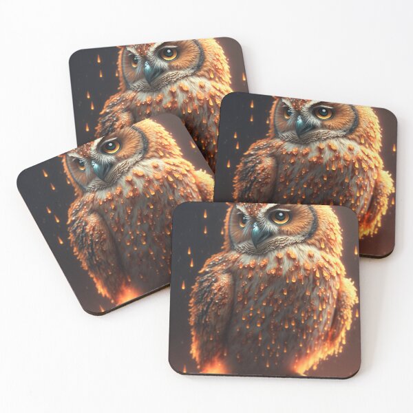 Item preview, A beautiful flaming magical owl. designed and sold by DSAHART.