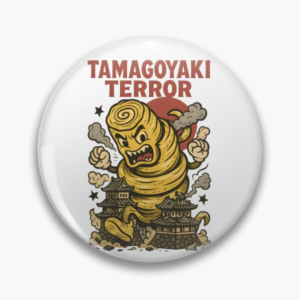 Item preview, Tamagoyaki Terror – Rolled Egg Kaiju Rampage designed and sold by Snackwear Apparel.