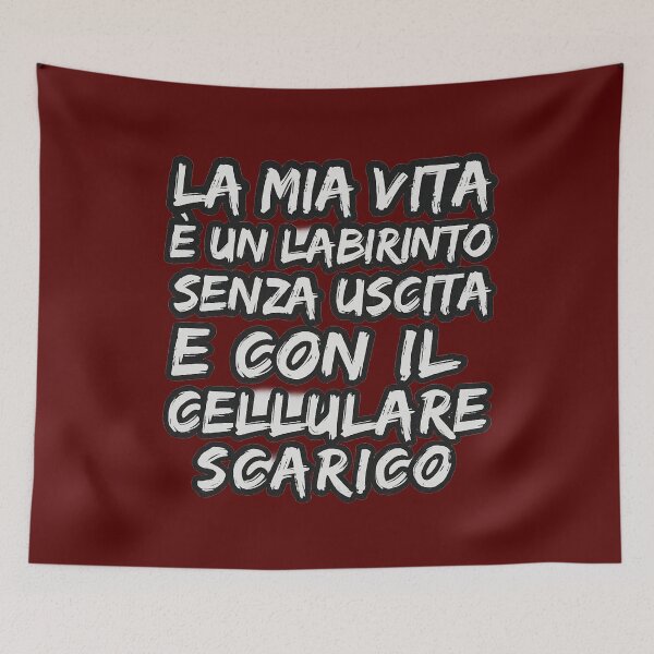 Item preview, La mia vita è un labirinto senza uscita – Frase ironica esistenziale | IroniaeCo designed and sold by IroniaeCo.