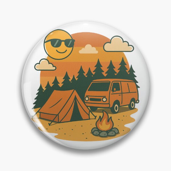 Item preview, Chill Campfire Vibes - 70s Style designed and sold by MonoArt MA.