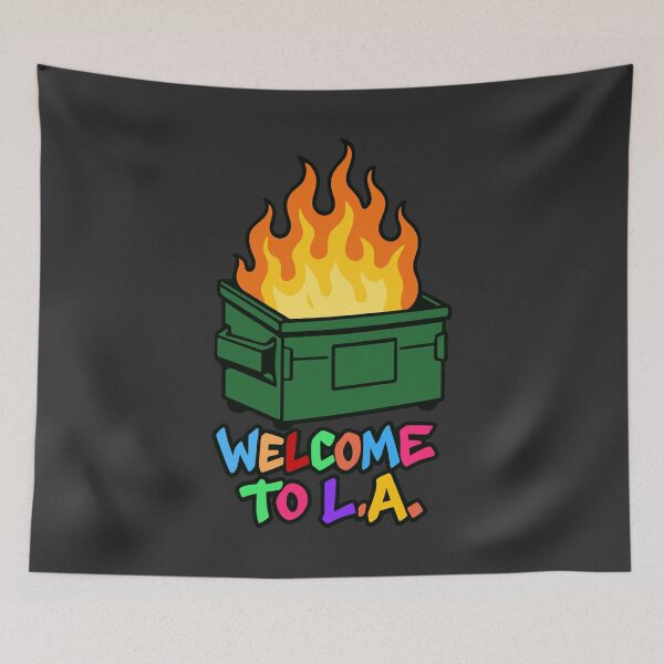 Item preview, LA Riots Dumpster Fire designed and sold by muskitt.