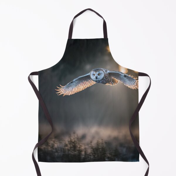 Item preview, A beautiful flying snow owl in a winter Nordic environment. designed and sold by DSAHART.