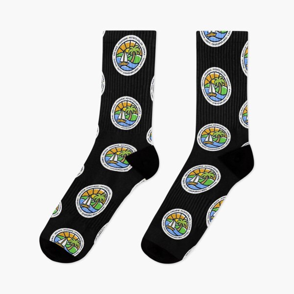 Item preview, Guam - Chamorro Foods - Beach Scene with Palm Trees, Sun, Ocean designed and sold by Darling DeDe.