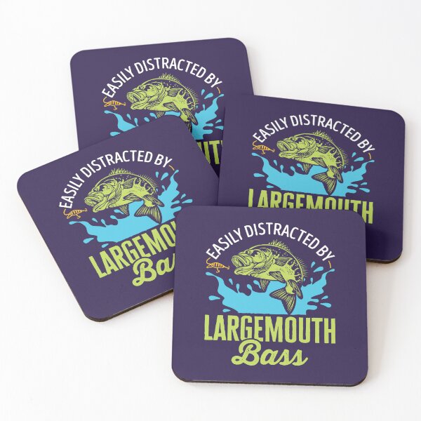 Item preview, Easily Distracted by Large Mouth Bass Largemouth Fish Fishing designed and sold by jaygo.