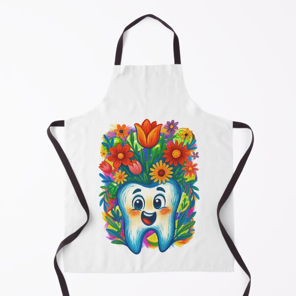 Item preview, Happy Tooth Bloom – Cute Dental Flower Art for Dentists & Smiling Souls designed and sold by ArtfulWeave.