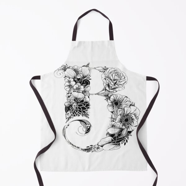 Item preview, beautiful flower pattern capital b design designed and sold by NivyasArtistry.