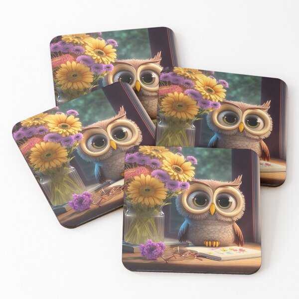 Item preview, A cute baby cartoon owl relaxing. designed and sold by DSAHART.