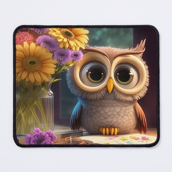 Item preview, A cute baby cartoon owl relaxing. designed and sold by DSAHART.
