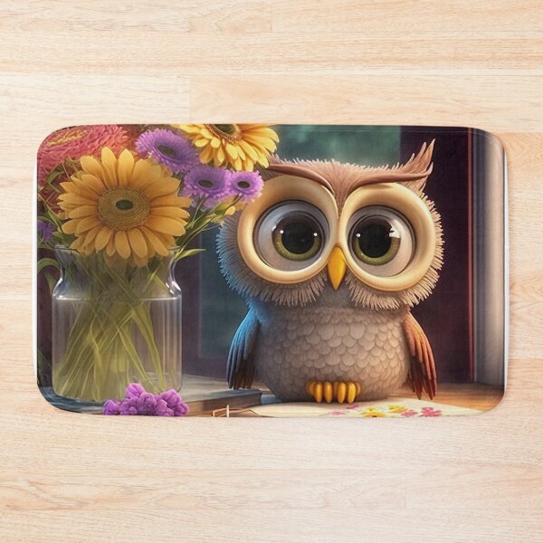 Item preview, A cute baby cartoon owl relaxing. designed and sold by DSAHART.