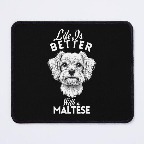 Item preview, Life Is Better With a Maltese – Minimalist Graceful and Loving Toy Dog Design designed and sold by GoodyPaws.