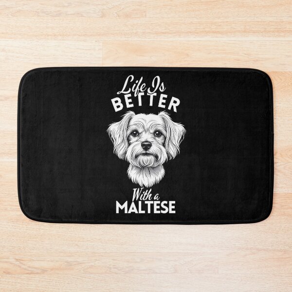 Item preview, Life Is Better With a Maltese – Minimalist Graceful and Loving Toy Dog Design designed and sold by GoodyPaws.