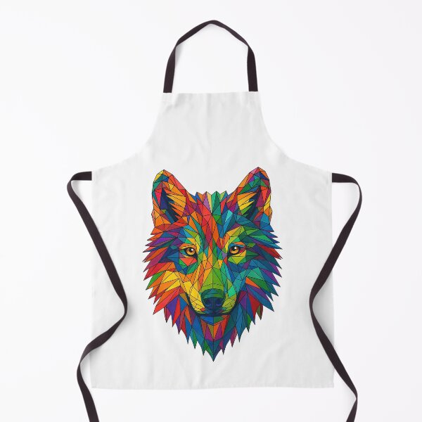 Item preview, Rainbow Geometric Wolf – Bold Polygonal Animal Art for Wild Souls & Color Lovers designed and sold by ArtfulWeave.