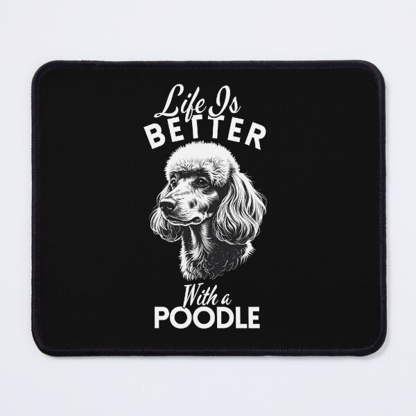 Item preview, Life Is Better With a Medium Poodle – Minimalist Elegant and Smart Companion Design designed and sold by GoodyPaws.