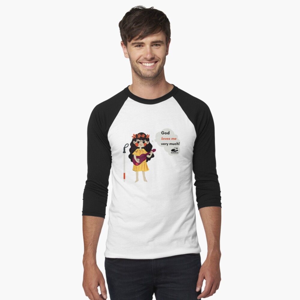 Item preview, Baseball ¾ Sleeve T-Shirt designed and sold by Catholicus.
