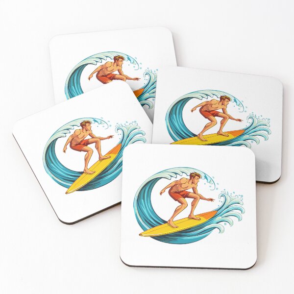 Item preview, Surfer riding a tall ocean wave, surfer surfing the waves on his surfboard, surfer and big wave designed and sold by Danler.