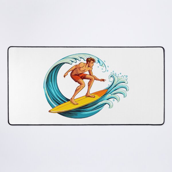 Item preview, Surfer riding a tall ocean wave, surfer surfing the waves on his surfboard, surfer and big wave designed and sold by Danler.