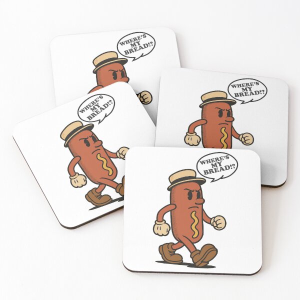 Item preview, Retro-Style Serious Hot Dog Mascot – The Walking Icon of Flavor designed and sold by KozbiDesign.