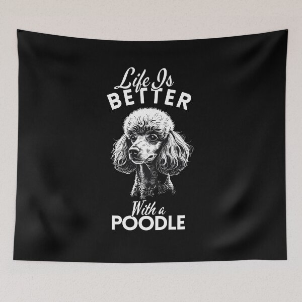 Item preview, Life Is Better With a Miniature Poodle – Minimalist Elegant and Playful Companion Design designed and sold by GoodyPaws.