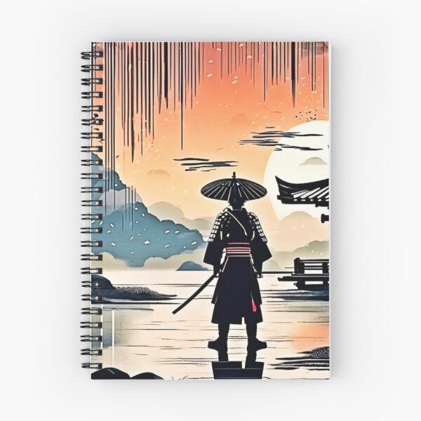 Item preview, Samurai Sunset: Reflective Journey designed and sold by Health And Fitness Posts e-Store.