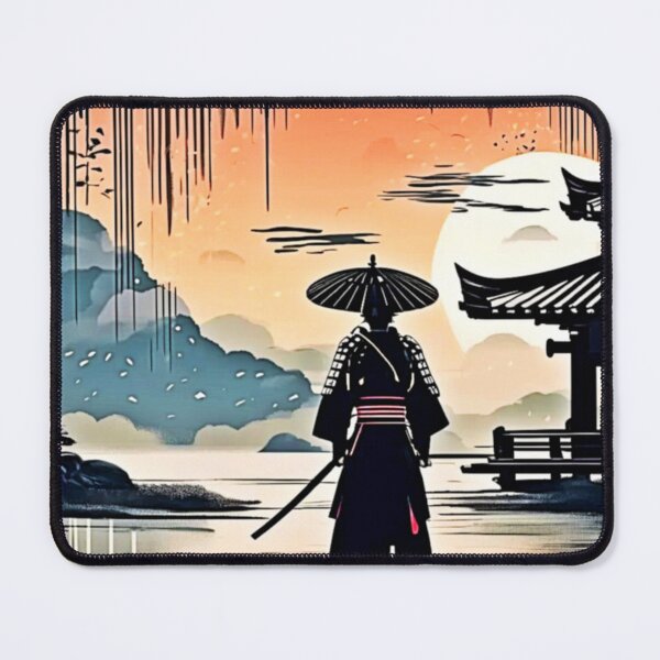 Item preview, Samurai Sunset: Reflective Journey designed and sold by Health And Fitness Posts e-Store.