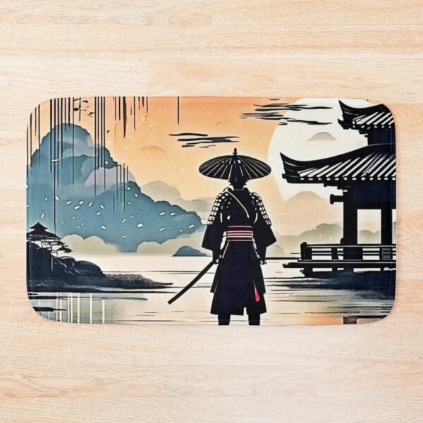 Item preview, Samurai Sunset: Reflective Journey designed and sold by Health And Fitness Posts e-Store.