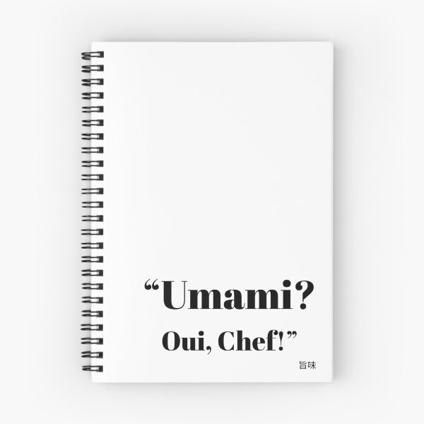 Item preview, "Umami? Oui, Chef!" — Minimalist Culinary Quote with Japanese Kanji designed and sold by Cathy Cirisan.