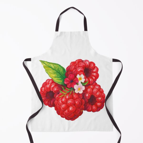 Item preview, Raspberry Blossom – Juicy Red Berry with Floral Accent Watercolor Art designed and sold by ArtfulWeave.