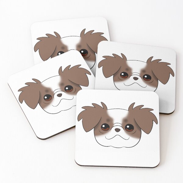 Item preview, Brown And White Japanese Chin designed and sold by OliRoseArt.