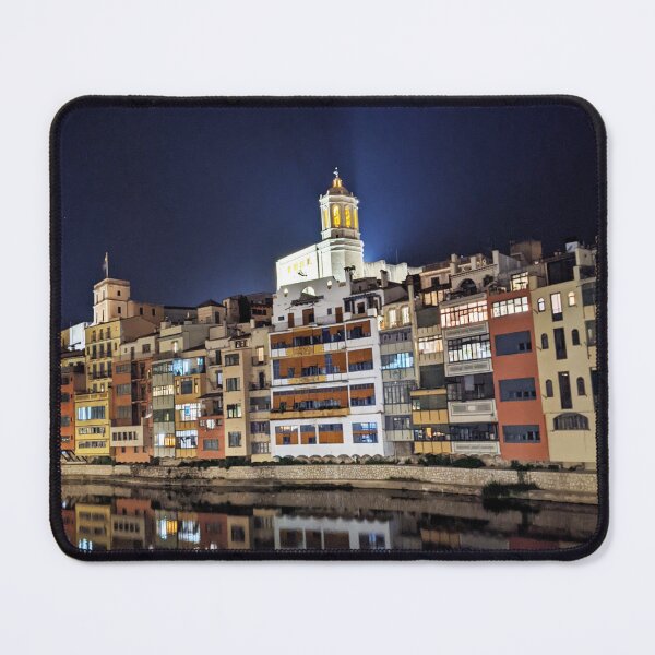 Item preview, Reflections of Girona on the Onyar River designed and sold by CharlieGall.