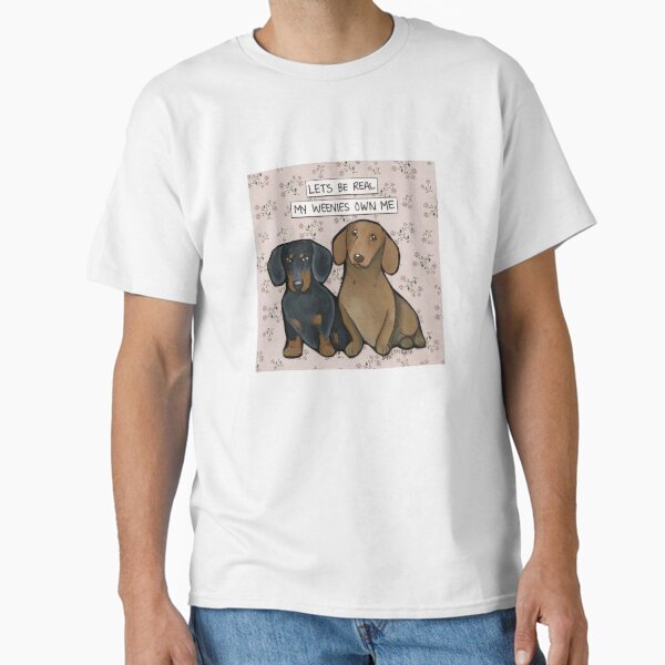 Item preview, Let's Be Real, Dachshund dog hand created art designed and sold by jamiemorathart.