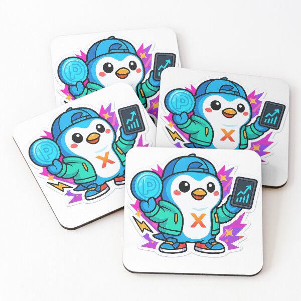 Item preview, PENGY COIN: Cute 2D Penguin Sticker designed and sold by Julyvax.