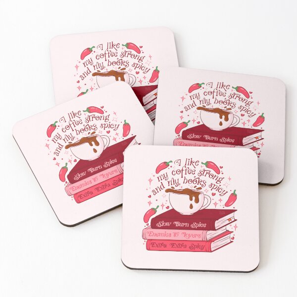 Item preview, I like my coffee strong and my books spicy designed and sold by Studio Cuppa.