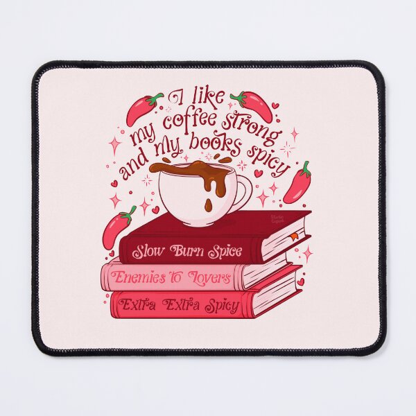 Item preview, I like my coffee strong and my books spicy designed and sold by Studio Cuppa.