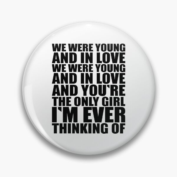Item preview, Young and in love – punk rock lyric print (black) designed and sold by didijuca.