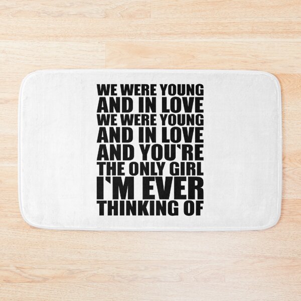 Item preview, Young and in love – punk rock lyric print (black) designed and sold by didijuca.
