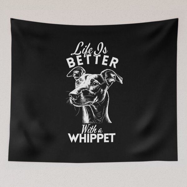 Item preview, Life Is Better With a Whippet – Minimalist Sleek and Graceful Companion Design designed and sold by GoodyPaws.