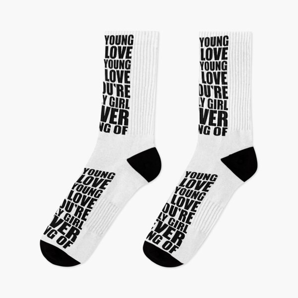 Item preview, Young and in love – punk rock lyric print (black) designed and sold by didijuca.