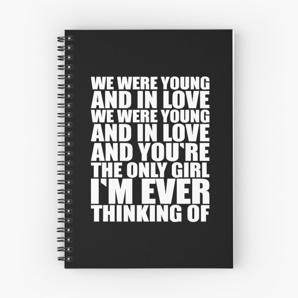 Item preview, Young and in love – punk rock lyric print (white) designed and sold by didijuca.