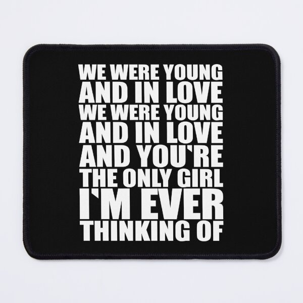 Item preview, Young and in love – punk rock lyric print (white) designed and sold by didijuca.