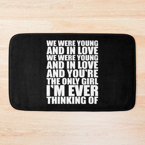 Item preview, Young and in love – punk rock lyric print (white) designed and sold by didijuca.