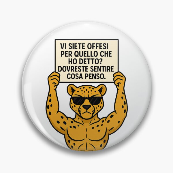 Item preview, VI SIETE OFFESI? DOVRESTE SENTIRE COSA PENSO – Ghepardo Ironico designed and sold by IroniaeCo.
