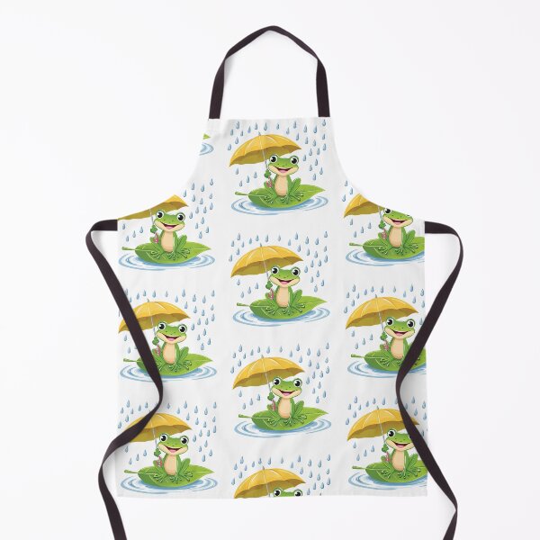 Item preview, Happy Frog in the Rain - Enjoying a Rainy Day designed and sold by ScribbL-ScrabbL.