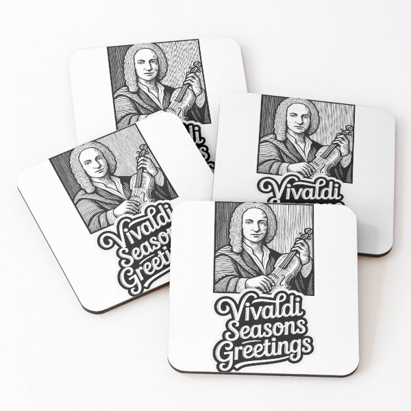 Item preview, Vintage Vivaldi Violin Portrait - Seasons Greetings designed and sold by ForeverPrintsOK.
