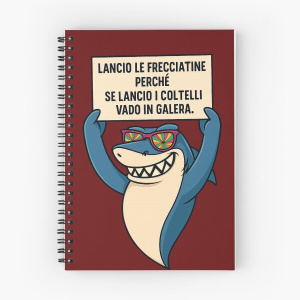 Item preview, Frecciatine – Squalo Ironico con Cartello designed and sold by IroniaeCo.