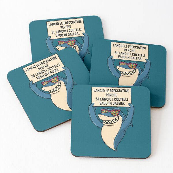 Item preview, Frecciatine – Squalo Ironico con Cartello designed and sold by IroniaeCo.