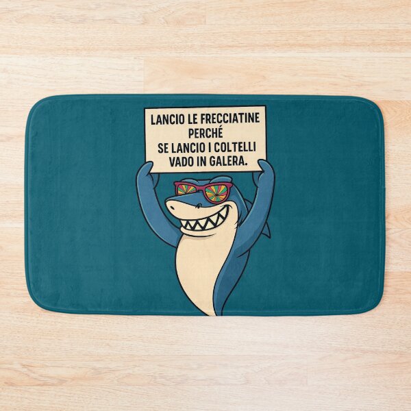 Item preview, Frecciatine – Squalo Ironico con Cartello designed and sold by IroniaeCo.