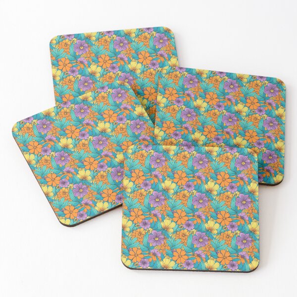 Item preview, Retro Hippie Flowers designed and sold by Windmill Wildflowers.