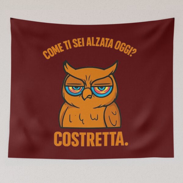 Item preview, Costretta – Gufo Scocciato designed and sold by IroniaeCo.