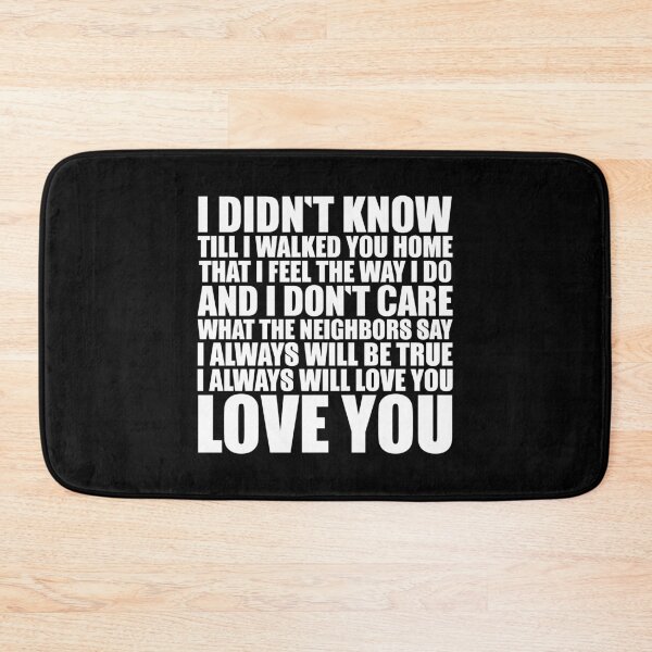 Item preview, Love You – retro punk lyric art (white) designed and sold by didijuca.