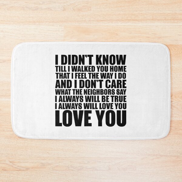 Item preview, Love You – retro punk lyric art (black) designed and sold by didijuca.